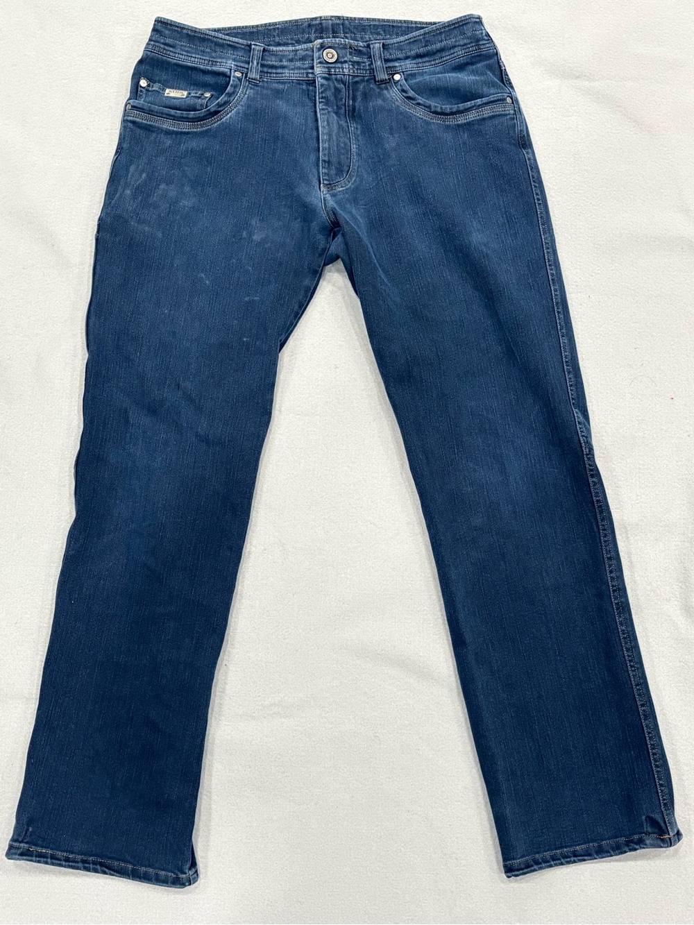 Kuhl Disruptr Jeans Mens 34x32 Blue Dark Outdoor Straight Stretch Denim Indigo
